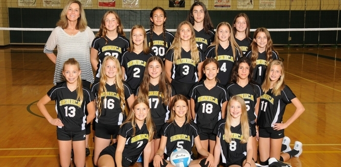 7th Grade Volleyball Team Photo 2019-20