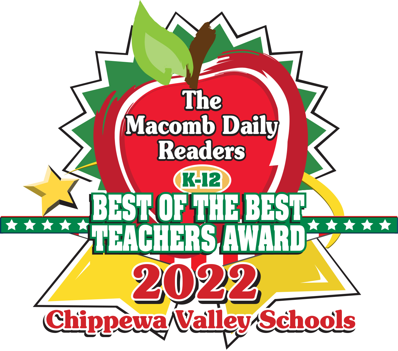 The Macomb Daily Readers K-12 BEST OF THE BEST TEACHERS AWARD 2022 Chippewa Valley Schools